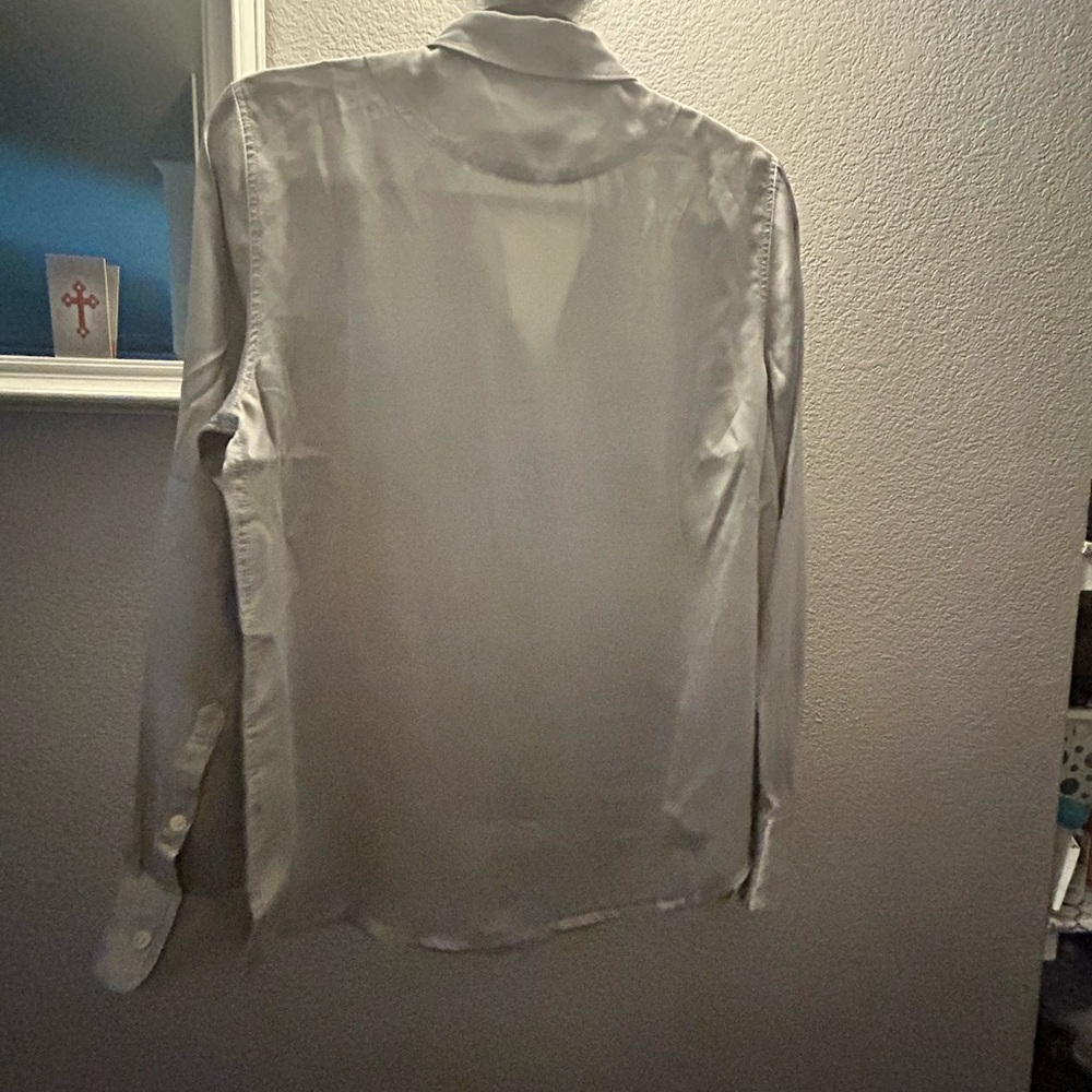 J. Crew Factory Light Gray Button Down Shirt